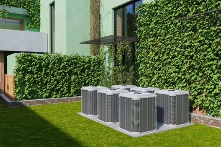AC units in an apartment complex