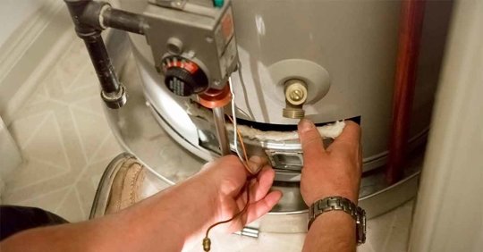 fixing a water heater